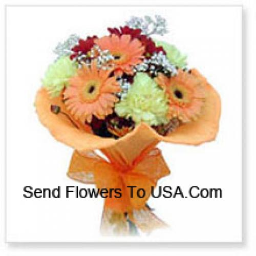 10 Assorted Cute Gerberas