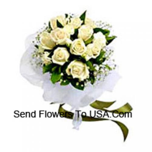 12 Cute White Roses