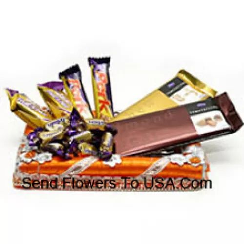 Cadeauverpakte Assortiment Chocolaatjes (Dit product moet worden vergezeld van de bloemen)